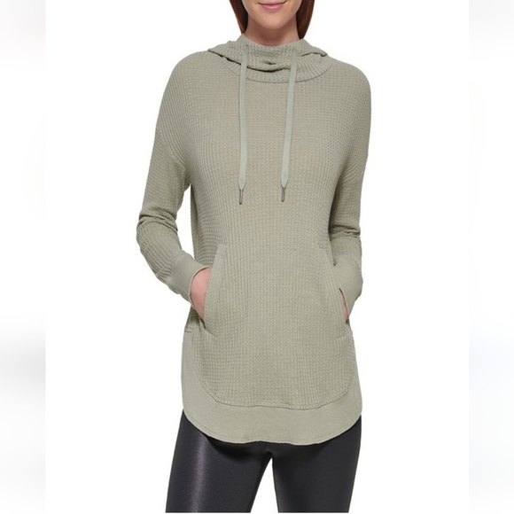 Marc New York Olive Light Weight Pullover Hooded Sweatshirt size S - Picture 1 of 10